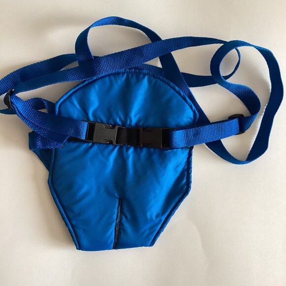 Small Pet Dog Pouch Front Body Carrier Blue Adjustable Straps - Picture 3 of 4